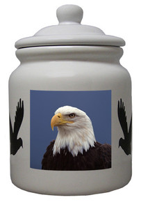 Eagle Ceramic Color Cookie Jar