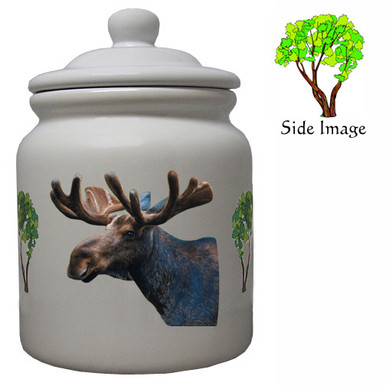 Moose Ceramic Color Cookie Jar