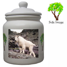 Mountain Goat Ceramic Color Cookie Jar