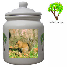Squirrel Ceramic Color Cookie Jar