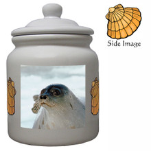 Seal Ceramic Color Cookie Jar