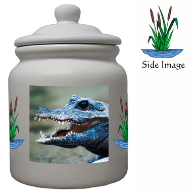 Crocodile Ceramic Color Cookie Jar
