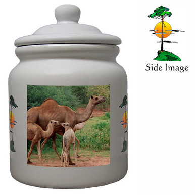 Camel Ceramic Color Cookie Jar