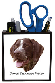German Shorthaired Pointer Wood Pencil Holder