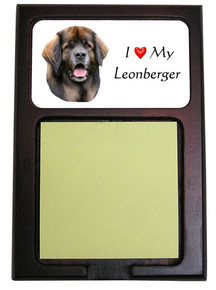 Leonberger Wooden Sticky Note Holder