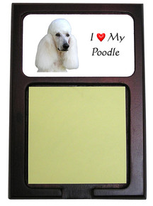 Poodle Wooden Sticky Note Holder