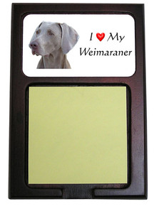 Weimaraner Wooden Sticky Note Holder