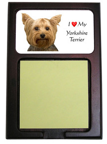 Yorkshire Terrier Wooden Sticky Note Holder