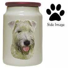 Soft Coated Wheaten Canister Jar