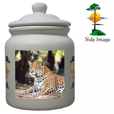 Jaguar Ceramic Color Cookie Jar