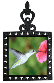Hummingbird Iron Trivet