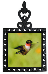 Hummingbird Iron Trivet