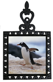 Penguin Iron Trivet