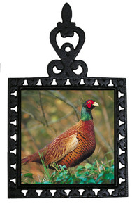 Pheasant Iron Trivet