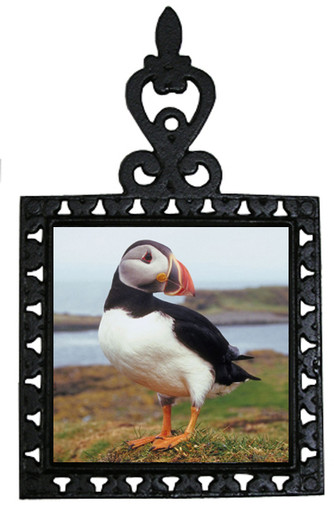 Atlantic Puffin Iron Trivet