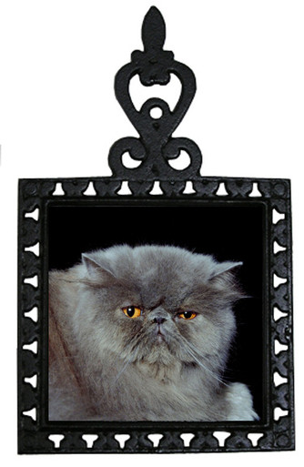 Persian Cat Iron Trivet