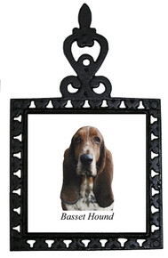 Basset Hound Iron Trivet