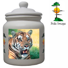 Tiger Ceramic Color Cookie Jar