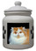 Persian Cat Ceramic Color Cookie Jar