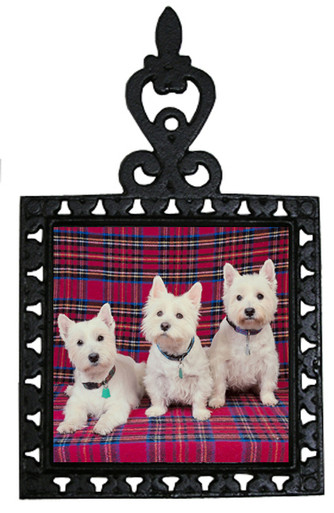 West Highland Terrier Iron Trivet