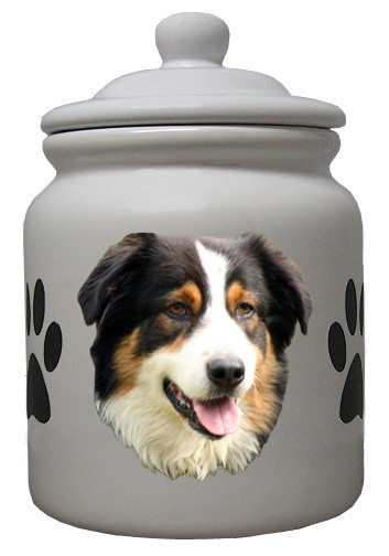 Australian Shepherd Ceramic Color Cookie Jar