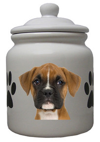 Boxer Ceramic Color Cookie Jar