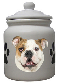 Bulldog Ceramic Color Cookie Jar