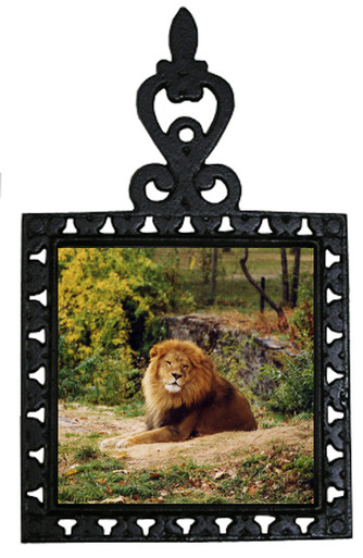 Lion Iron Trivet