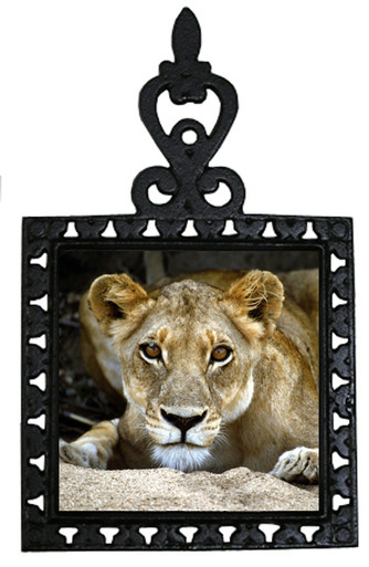 Lion Iron Trivet