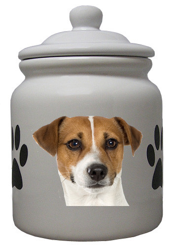 Jack Russell Terrier Ceramic Color Cookie Jar