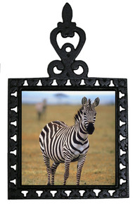 Zebra Iron Trivet