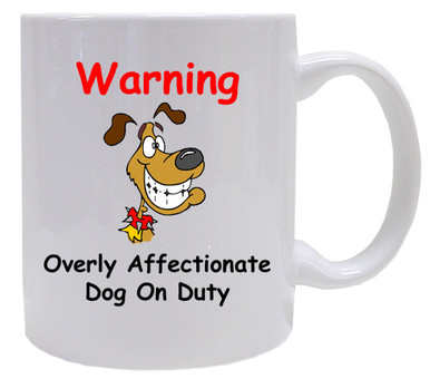 Affectionate Dog On Duty: Mug