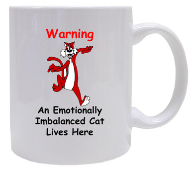 Emotionally Imbalanced Cat: Mug