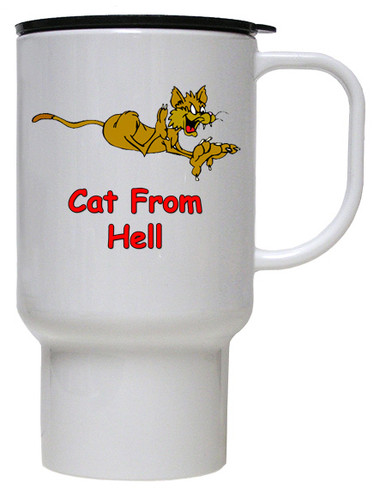 Cat From Hell: Travel Mug