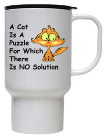 Cat Is A Puzzle: Travel Mug