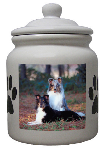 Shetland Sheepdog Ceramic Color Cookie Jar