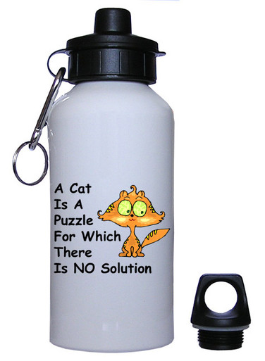 Cat Is A Puzzle: Water Bottle