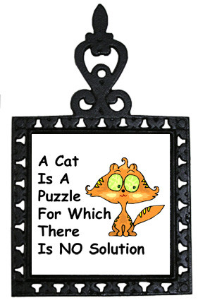 Cat Is A Puzzle: Trivet