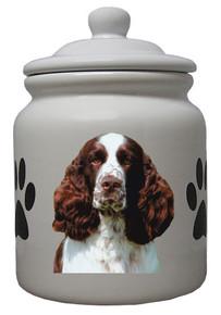 Springer Spaniel Ceramic Color Cookie Jar