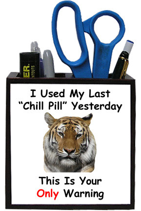 I Used My Last Chill Pill: Pencil Holder