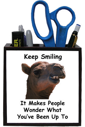 Keep Smiling: Pencil Holder