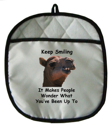 Keep Smiling: Pot Holder