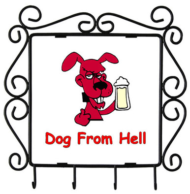 Dog From Hell: Metal Key Holder