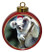 Koala Bear Ceramic Red Drum Christmas Ornament