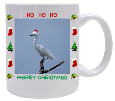 Egret  Christmas Mug