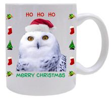White Owl  Christmas Mug