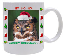 Great Horned Owl  Christmas Mug