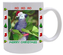 African Grey Parrot  Christmas Mug