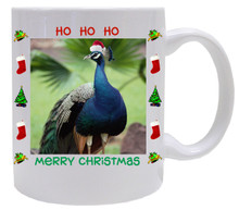 Peacock  Christmas Mug