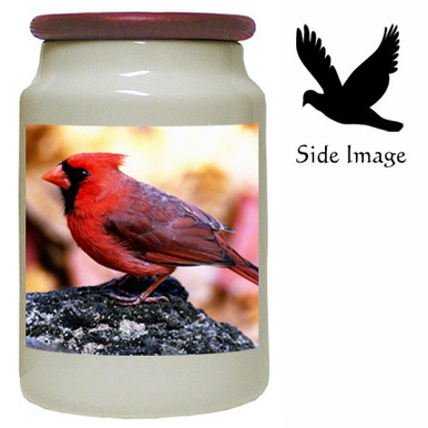 Cardinal Canister Jar